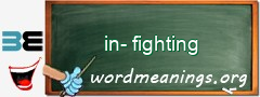 WordMeaning blackboard for in-fighting